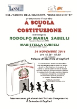 Sabelli a Cagliari all'incontro 